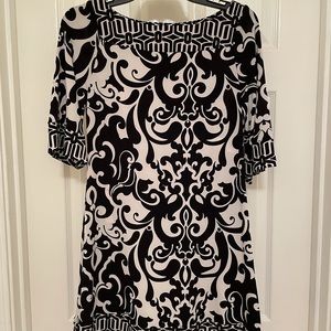 Black and white juniors dress